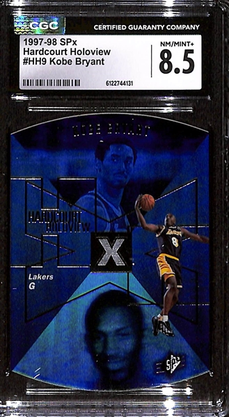 1997-98 SPx Hardcourt Holoview Kobe Bryant #HH9 CGC 8.5